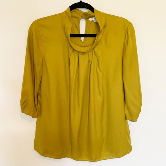 Boden Tops - Boden Mockneck Silk Blend Blouse
